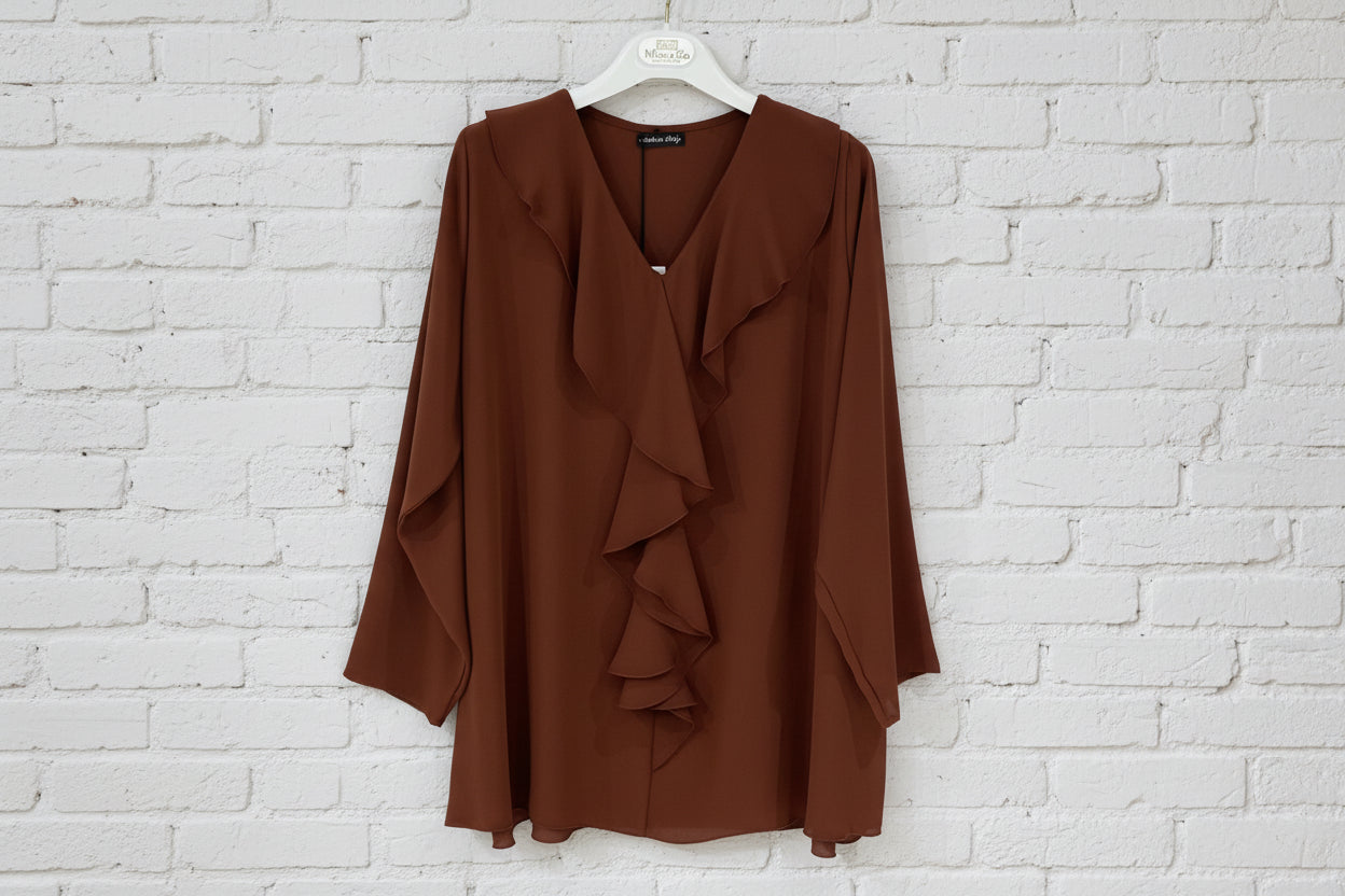 Maxi maglia drappeggio curvy