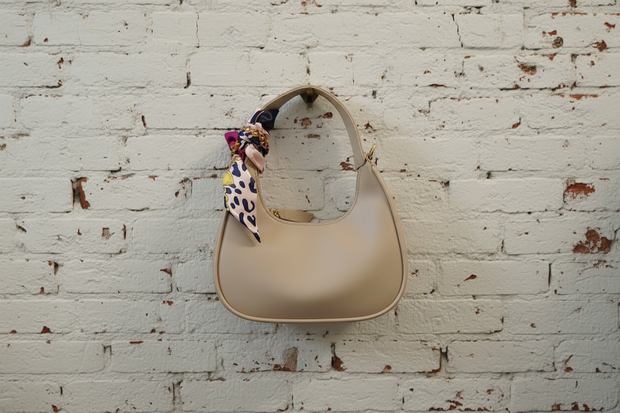 City bag mezzaluna Cindy ecopelle