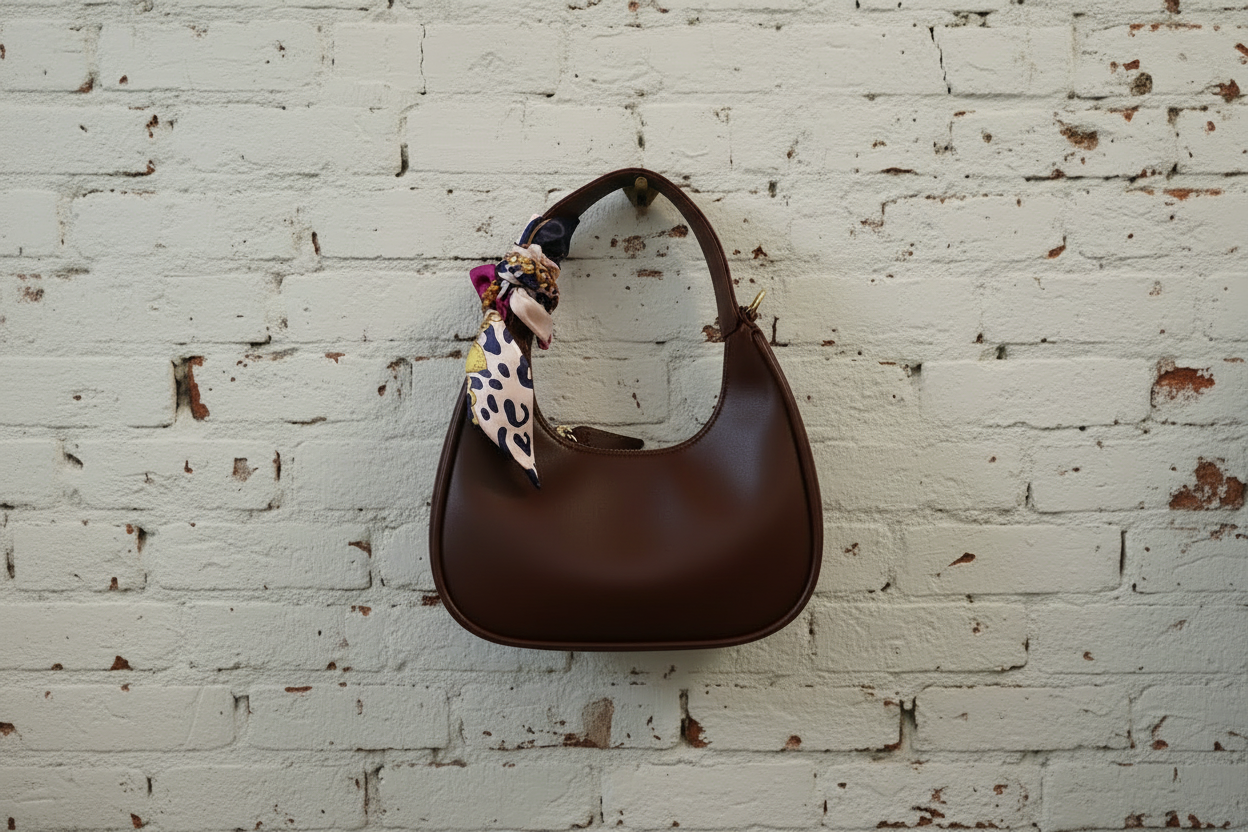 City bag mezzaluna Cindy ecopelle