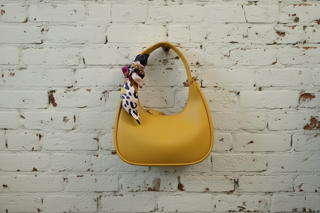 City bag mezzaluna Cindy ecopelle