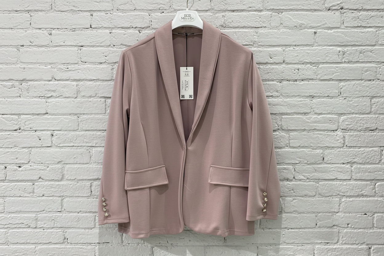 Maxi blazer monopetto bottoni gioiello curvy