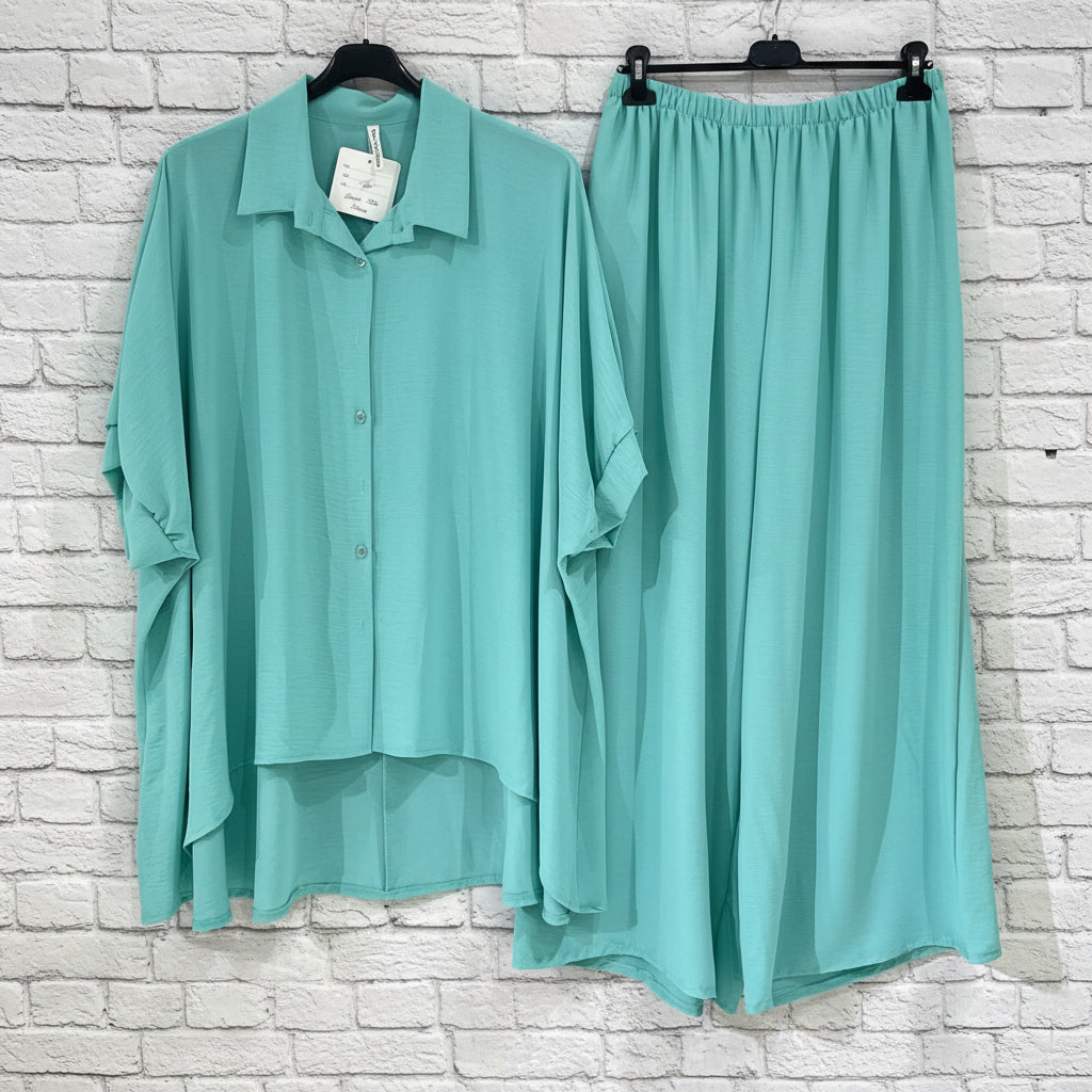 Completo camicia pantalone curvy