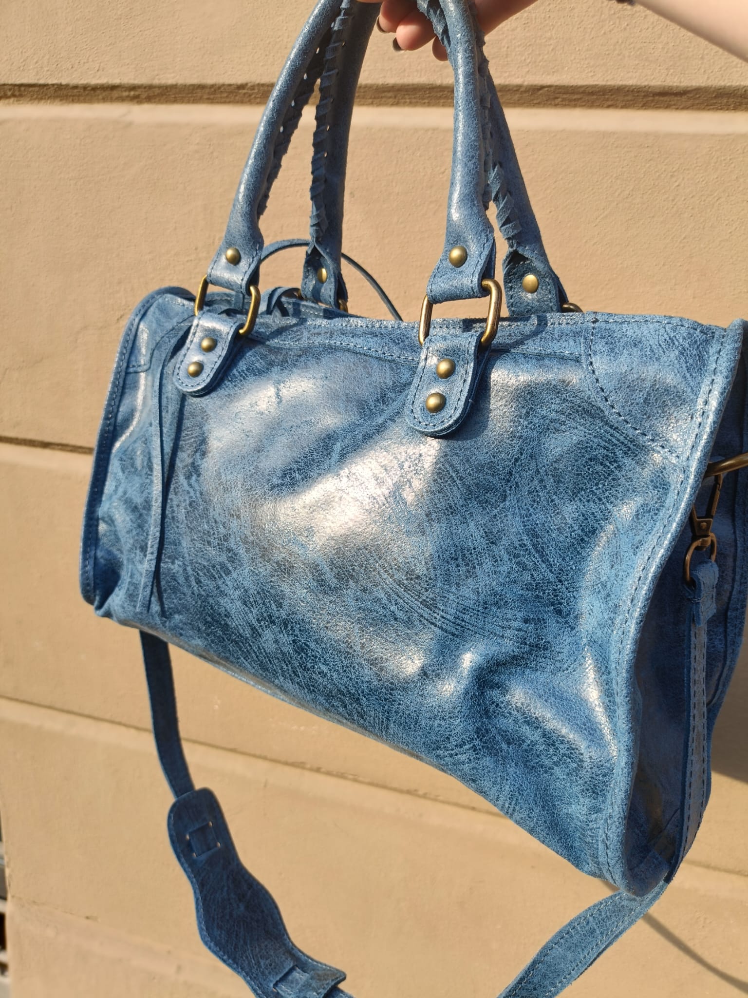 City Bag Emilia vera pelle artigianale