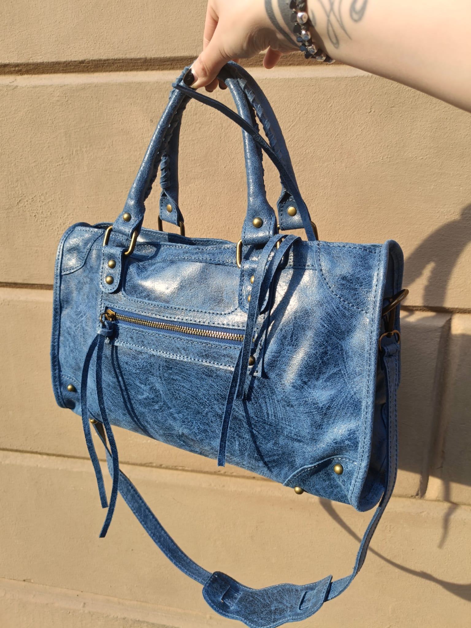 City Bag Emilia vera pelle artigianale