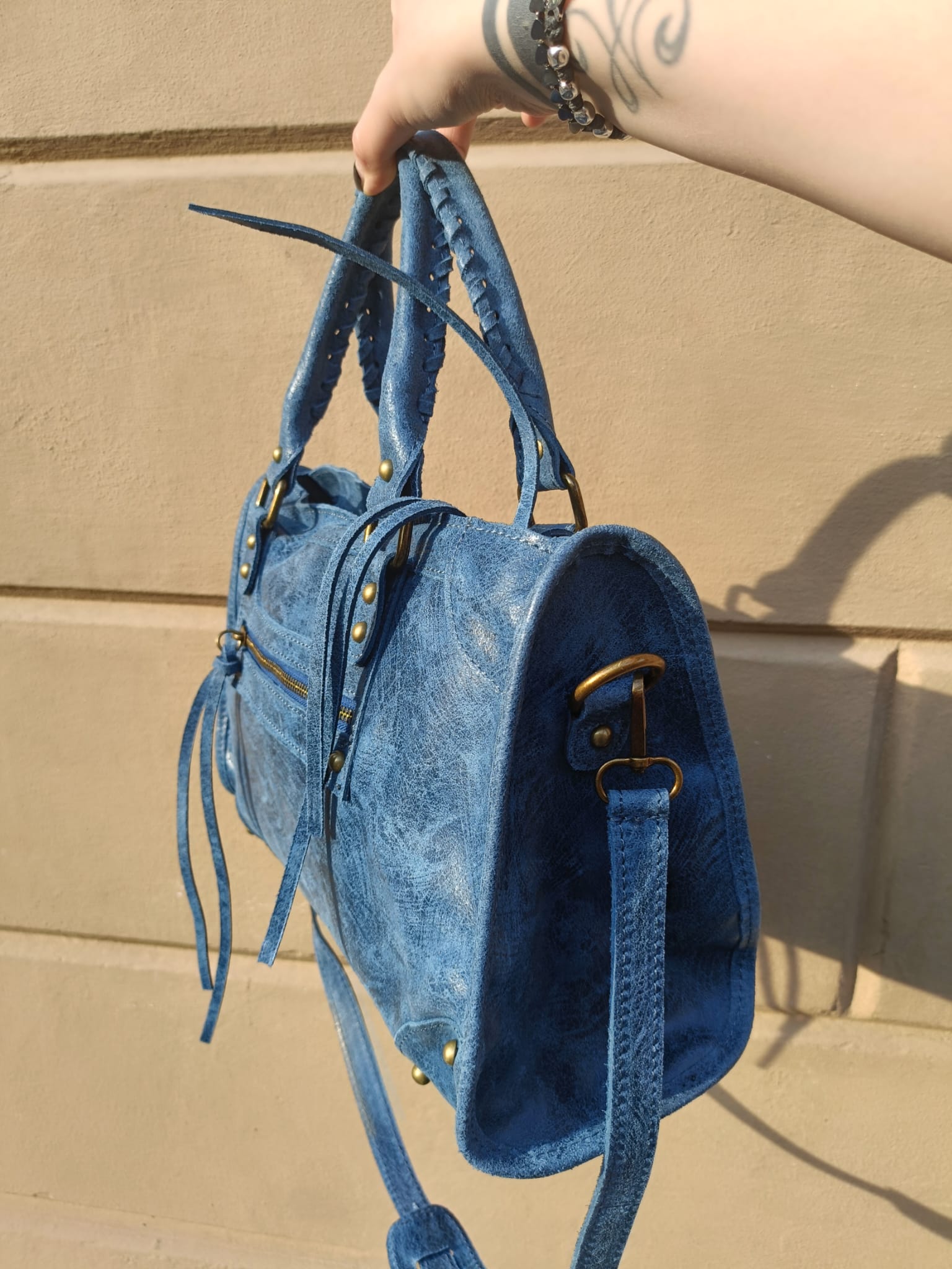 City Bag Emilia vera pelle artigianale