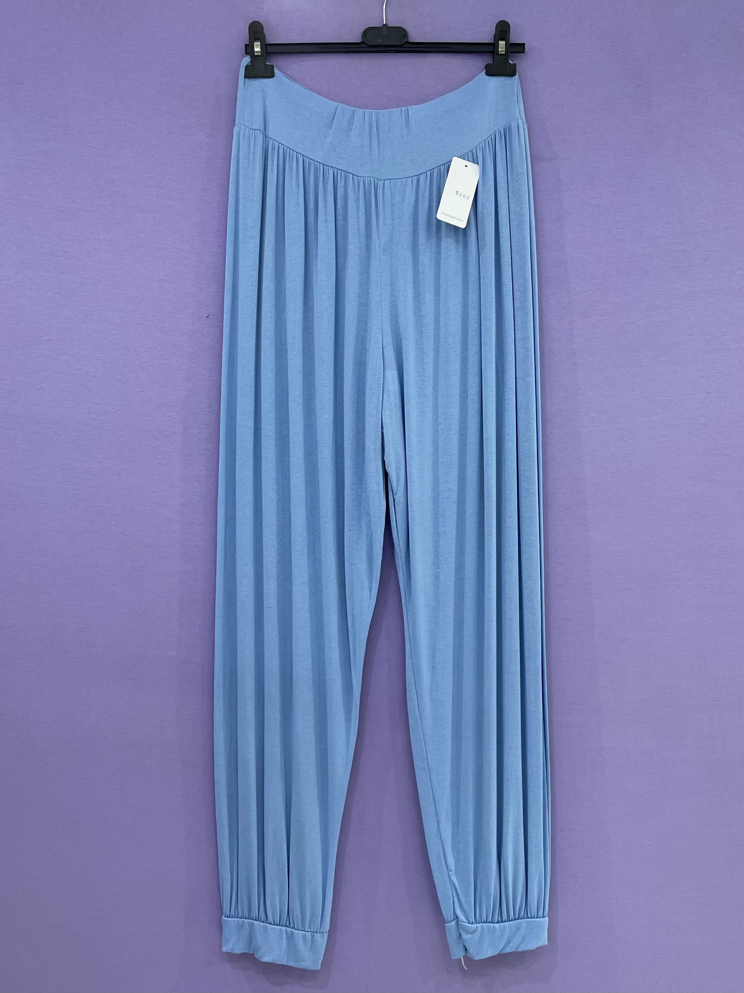 Maxi pantalone fascia polsino