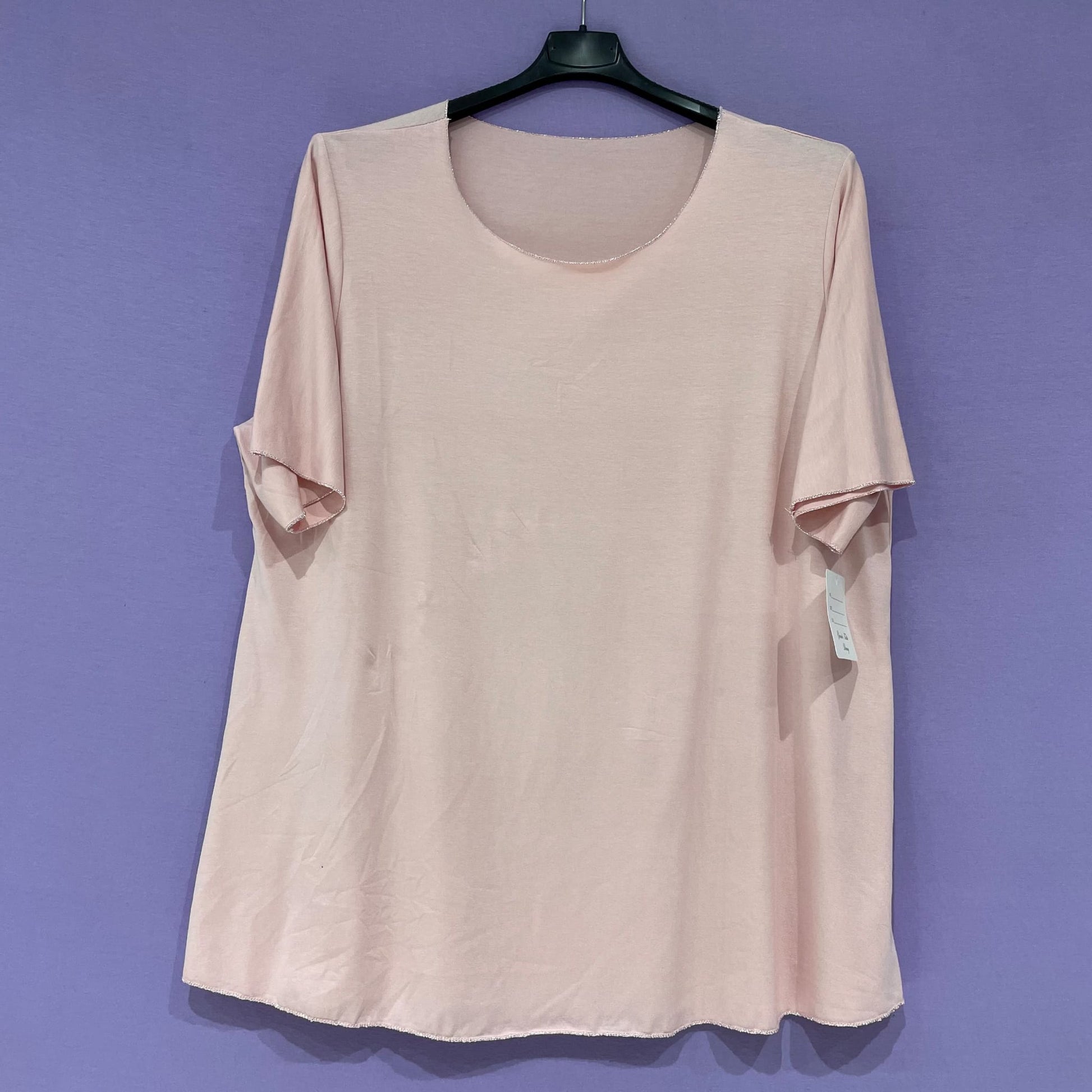 T-shirt bordo lurex curvy