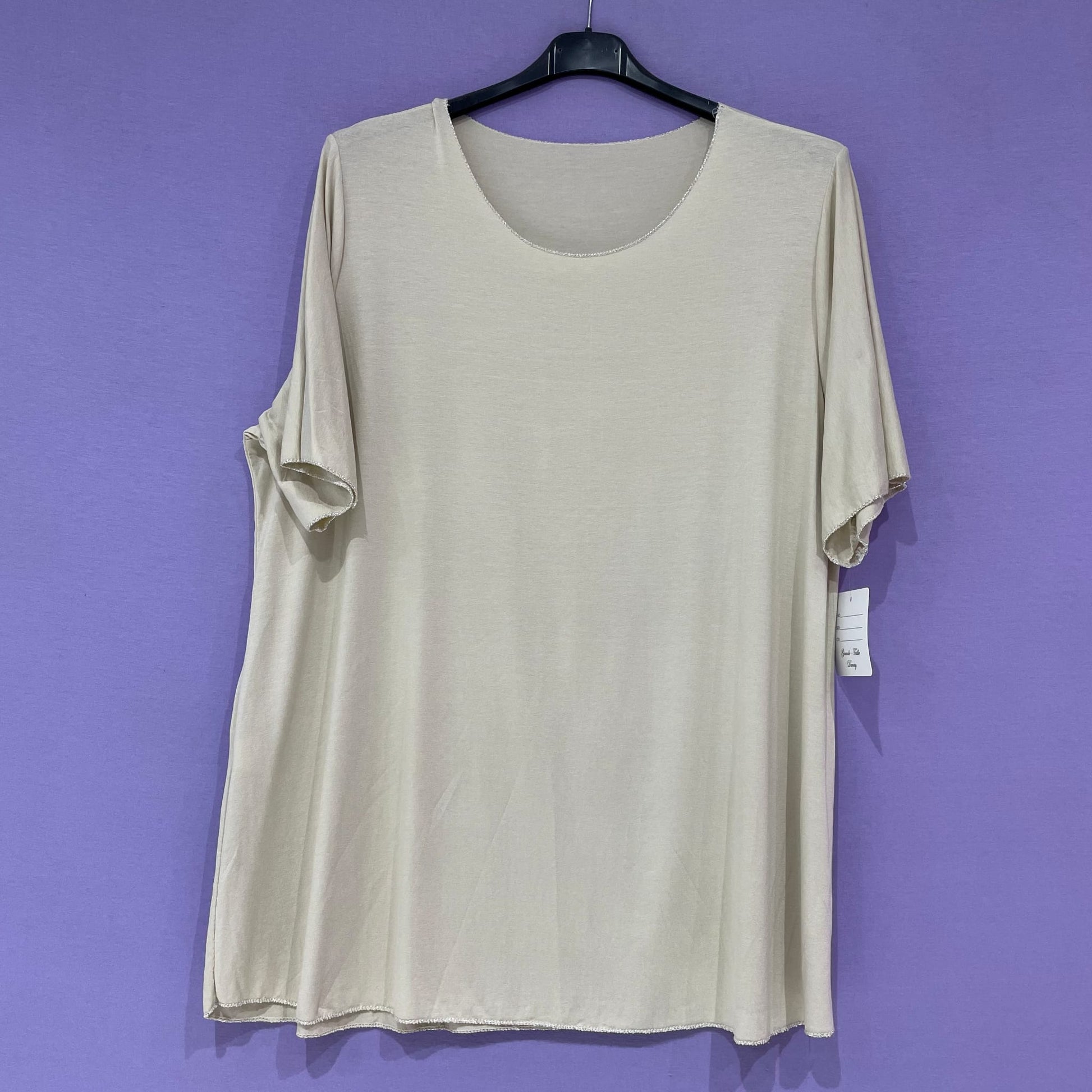 T-shirt bordo lurex curvy