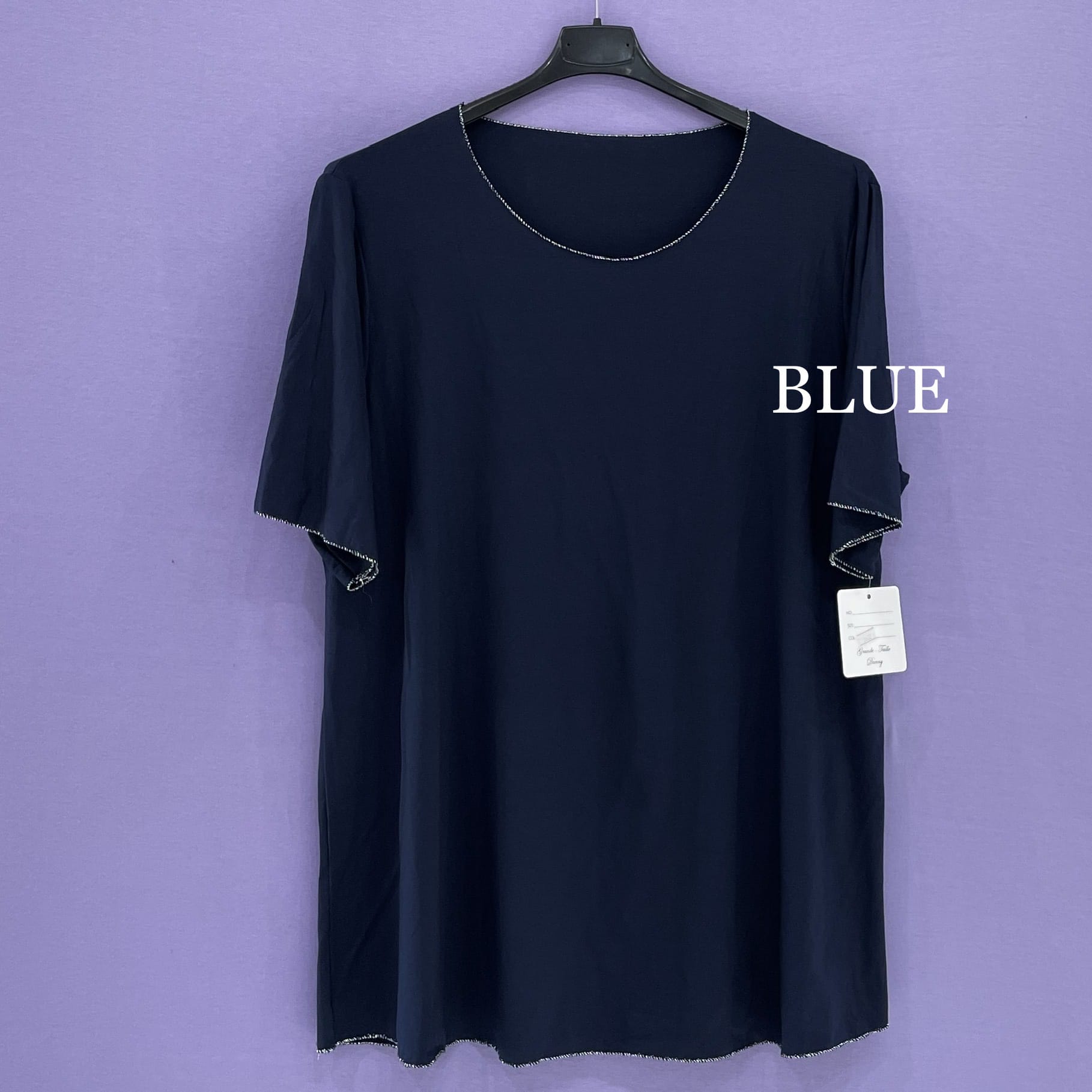 T-shirt bordo lurex curvy