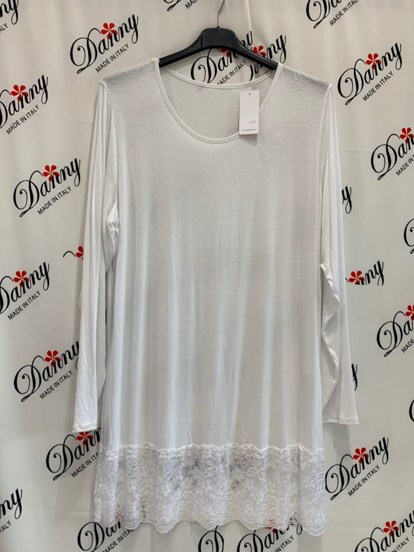 Maxi Maglia Pizzo manica lunga