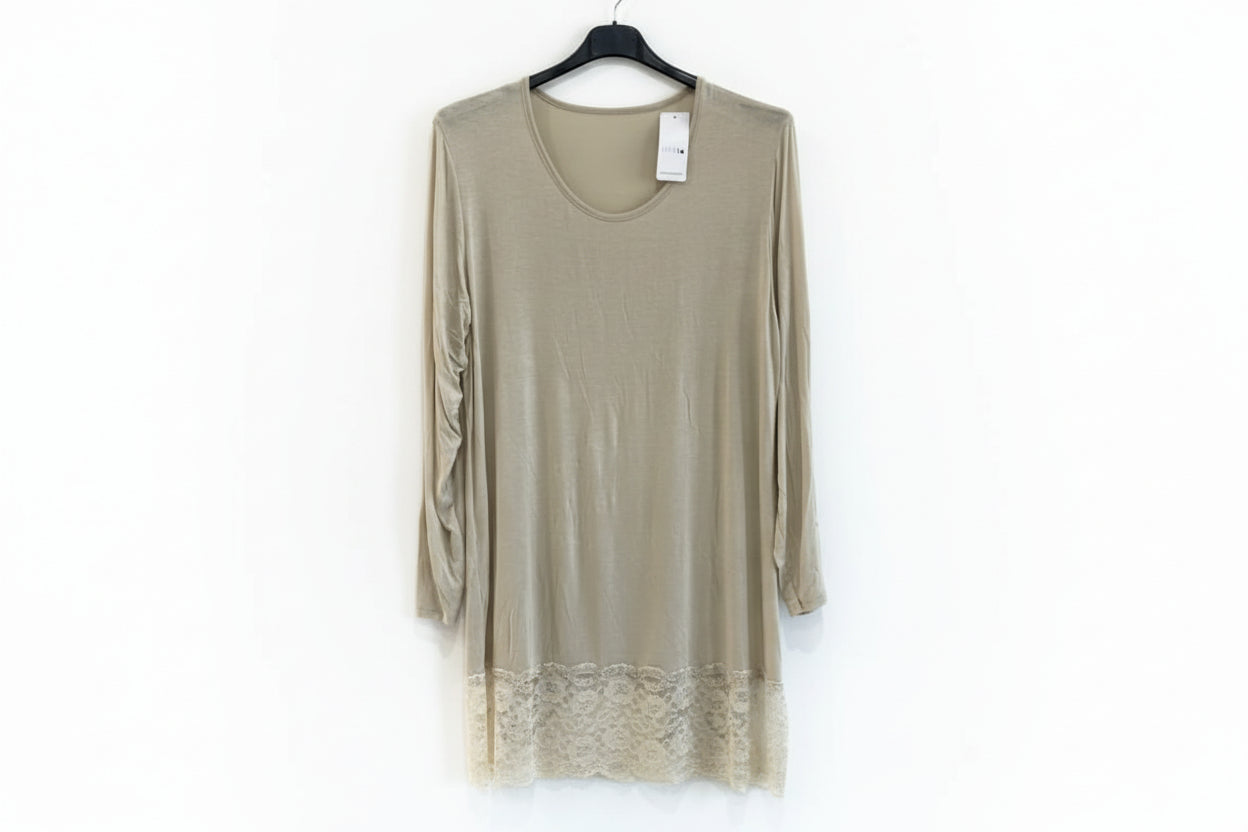 Maxi Maglia Pizzo manica lunga