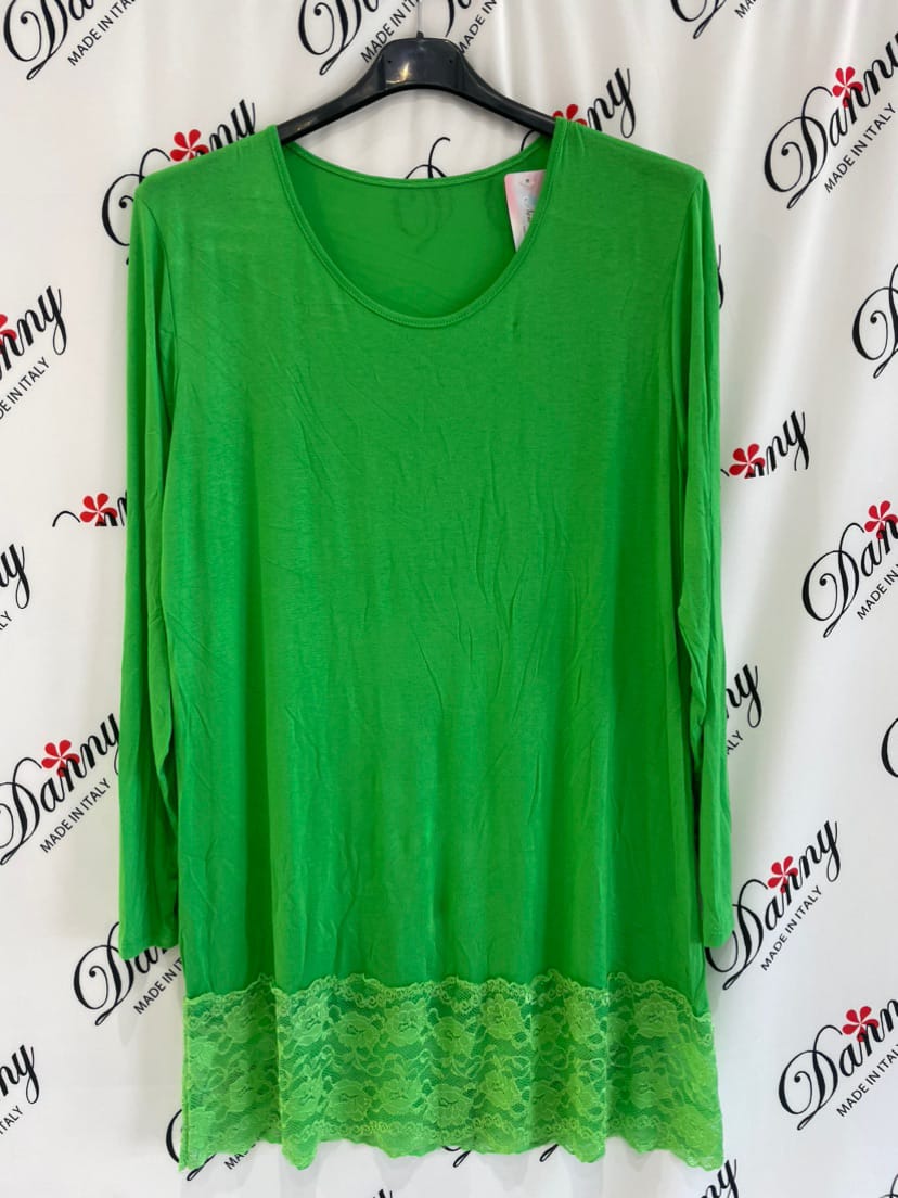 Maxi Maglia Pizzo manica lunga