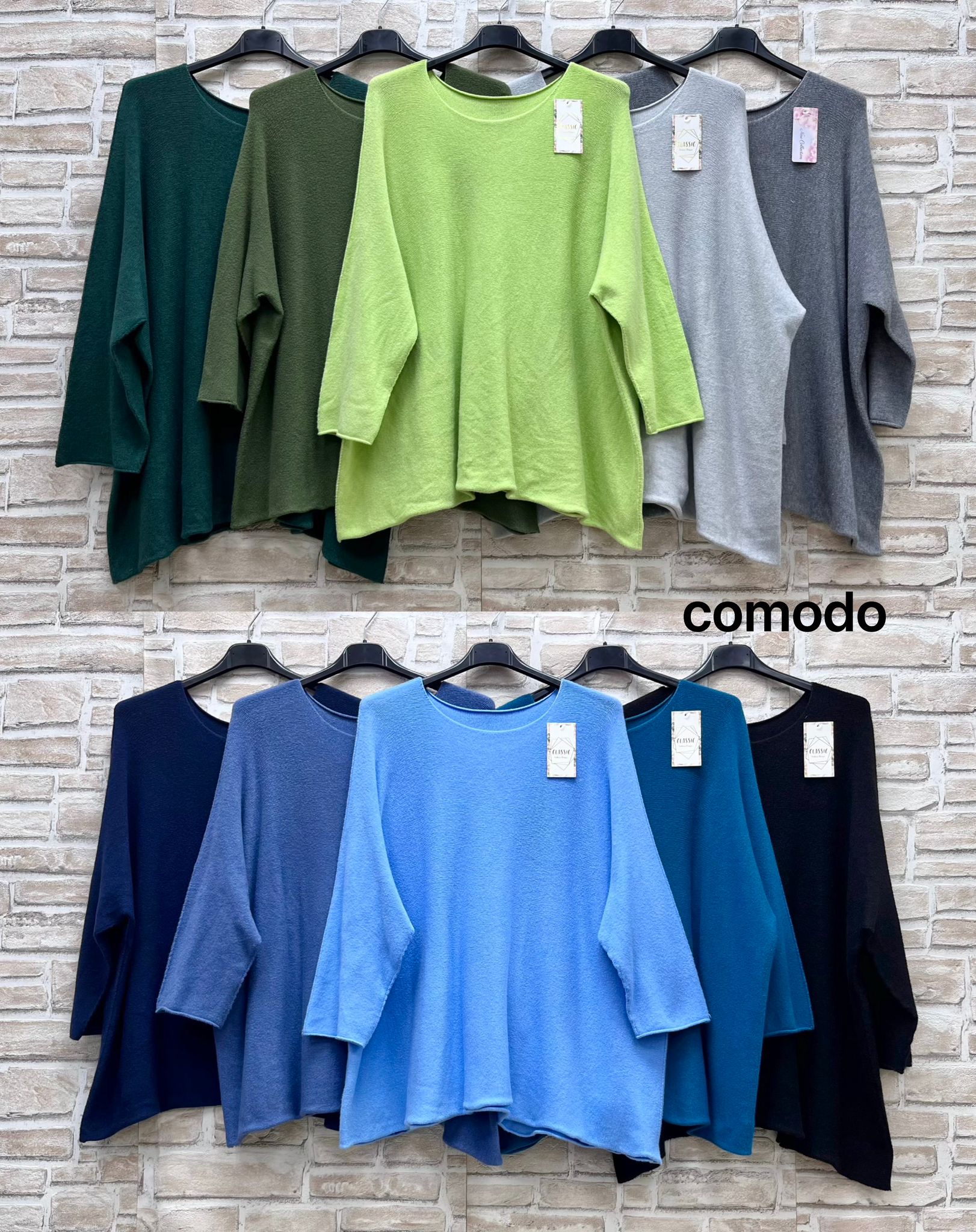 Maxi maglia girocollo curvy nuovi colori