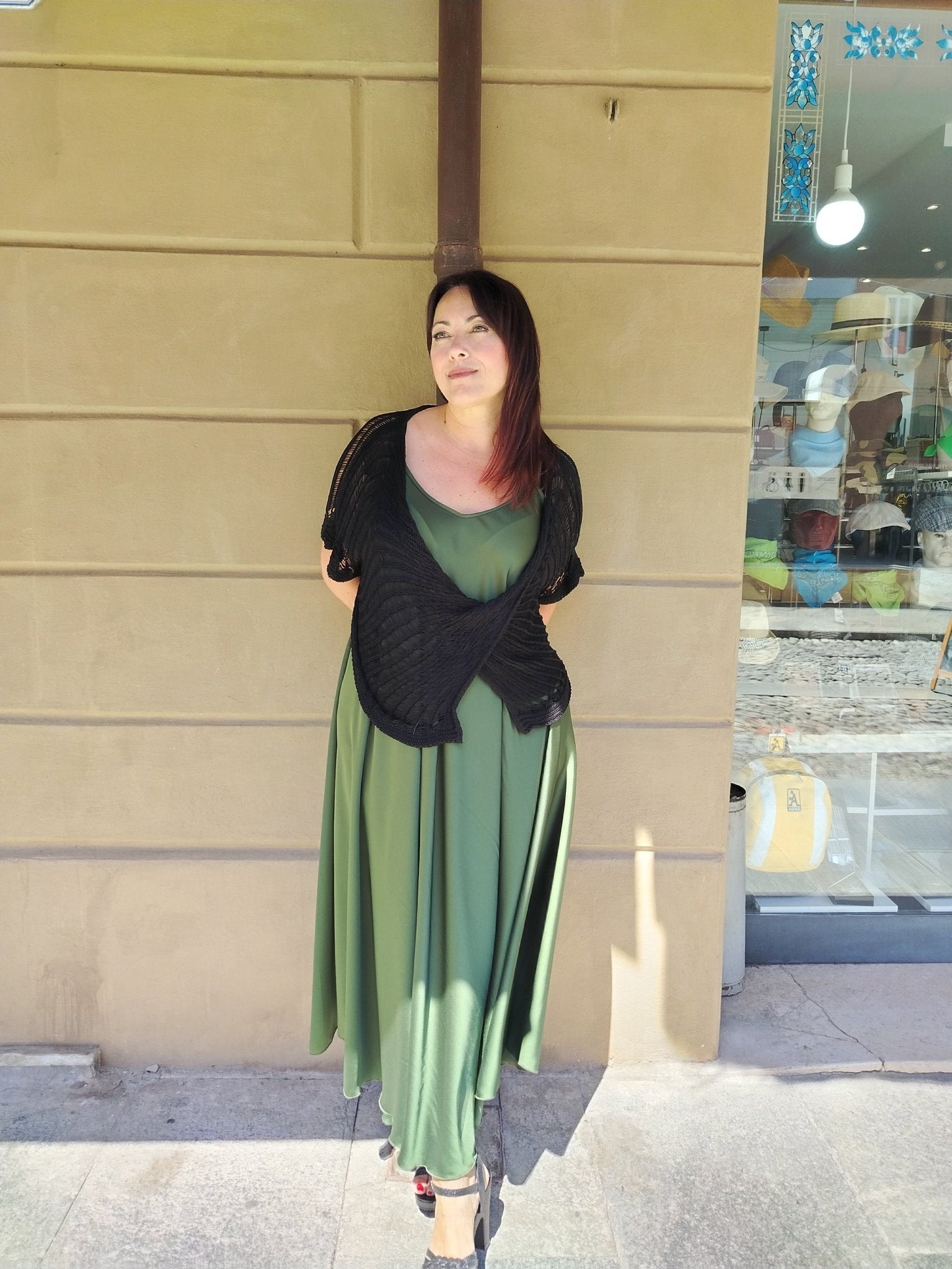 Abito curvy in raso taglie comode fino alla 4XL - Prima Fila Moda Curvy