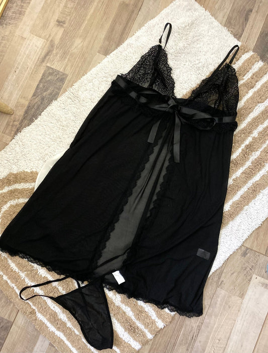 Baby-doll pizzo e velo - Prima Fila Moda Curvy