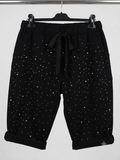 Pantaloncino curvy bermuda taglie comode con Strass