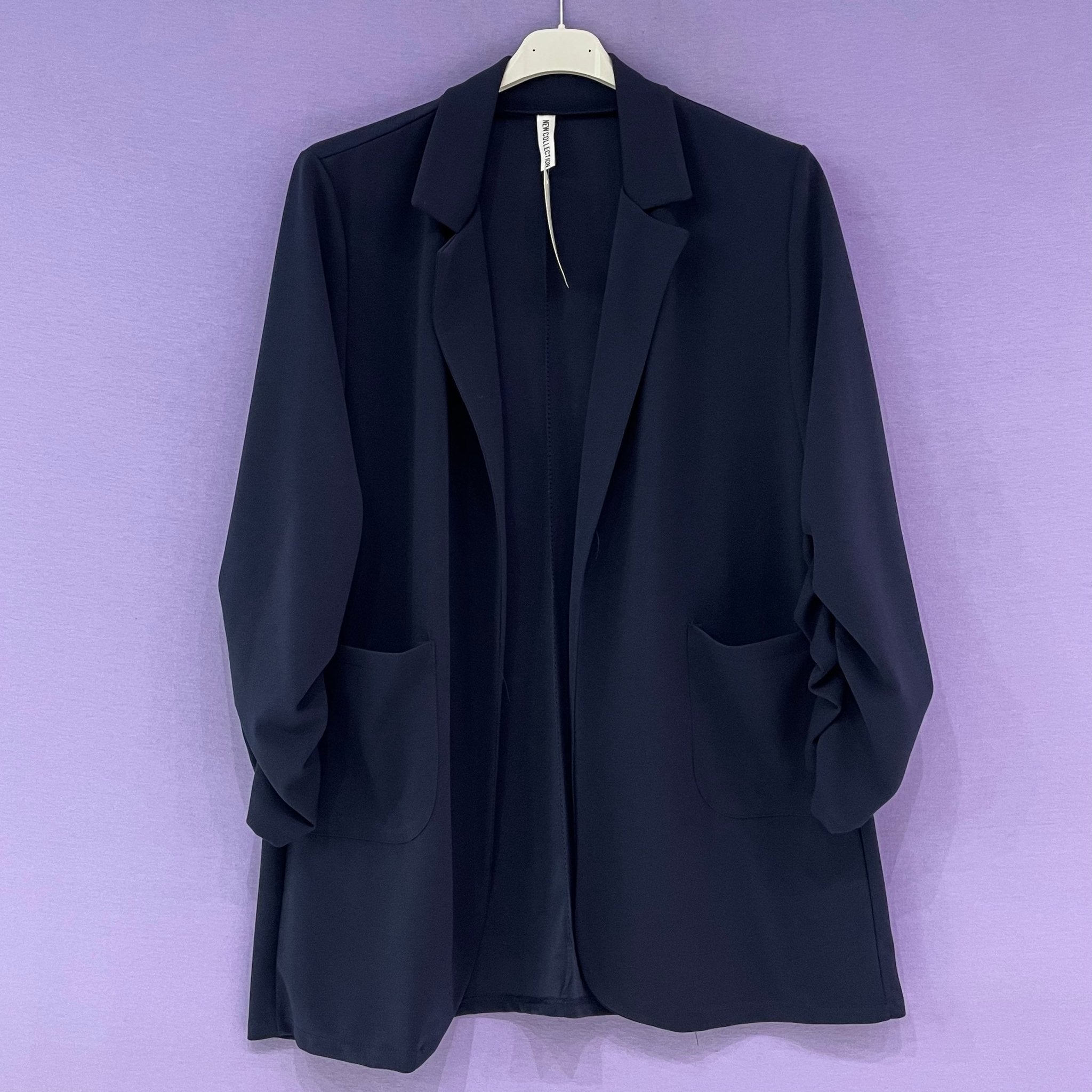 Blazer manica arricciata curvy - Prima Fila Moda Curvy