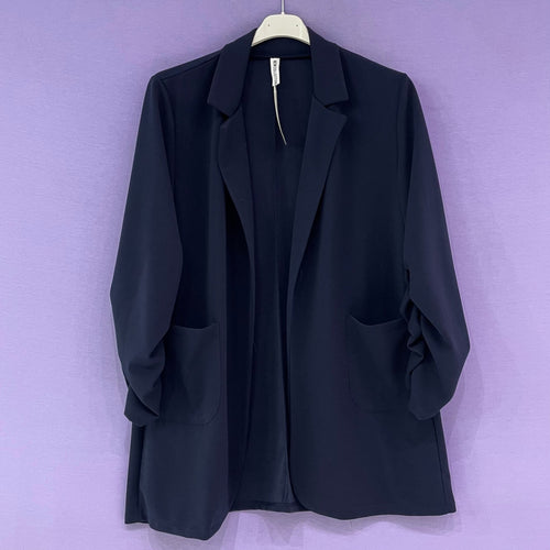 Blazer manica arricciata curvy - Prima Fila Moda Curvy