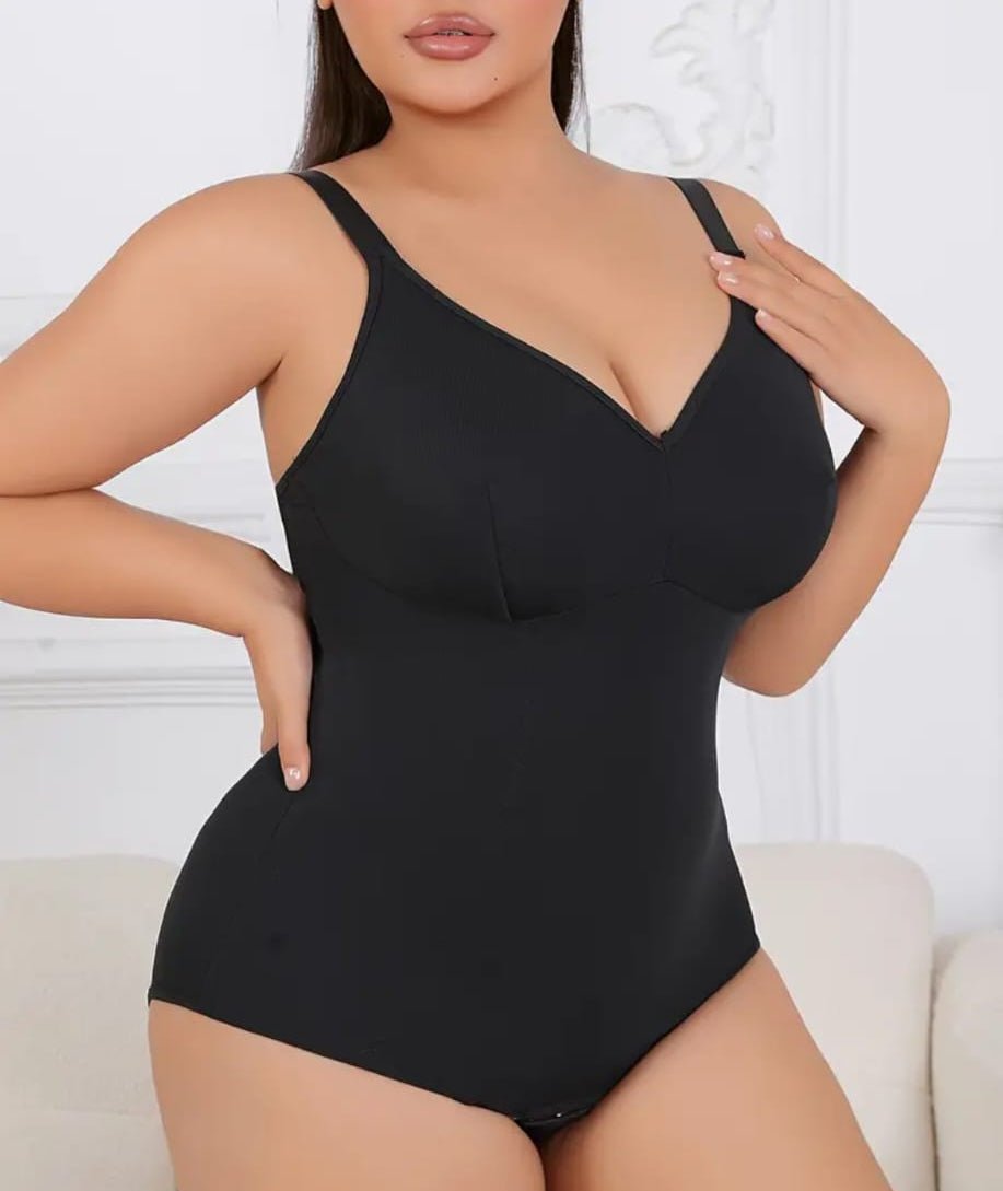 Body contenitivo elasticizzato liscio donna curvy - Prima Fila Moda Curvy