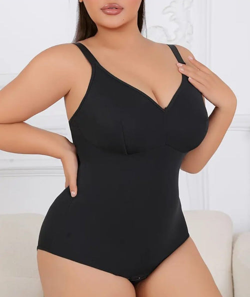Body contenitivo elasticizzato liscio donna curvy - Prima Fila Moda Curvy