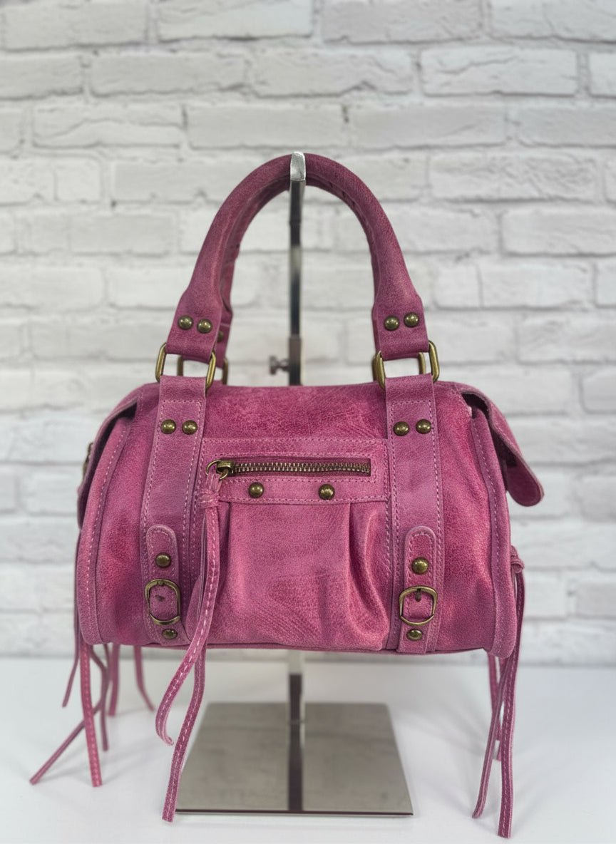 Borsa a spalla City bag vera pelle artigianale italiana - Prima Fila Moda Curvy