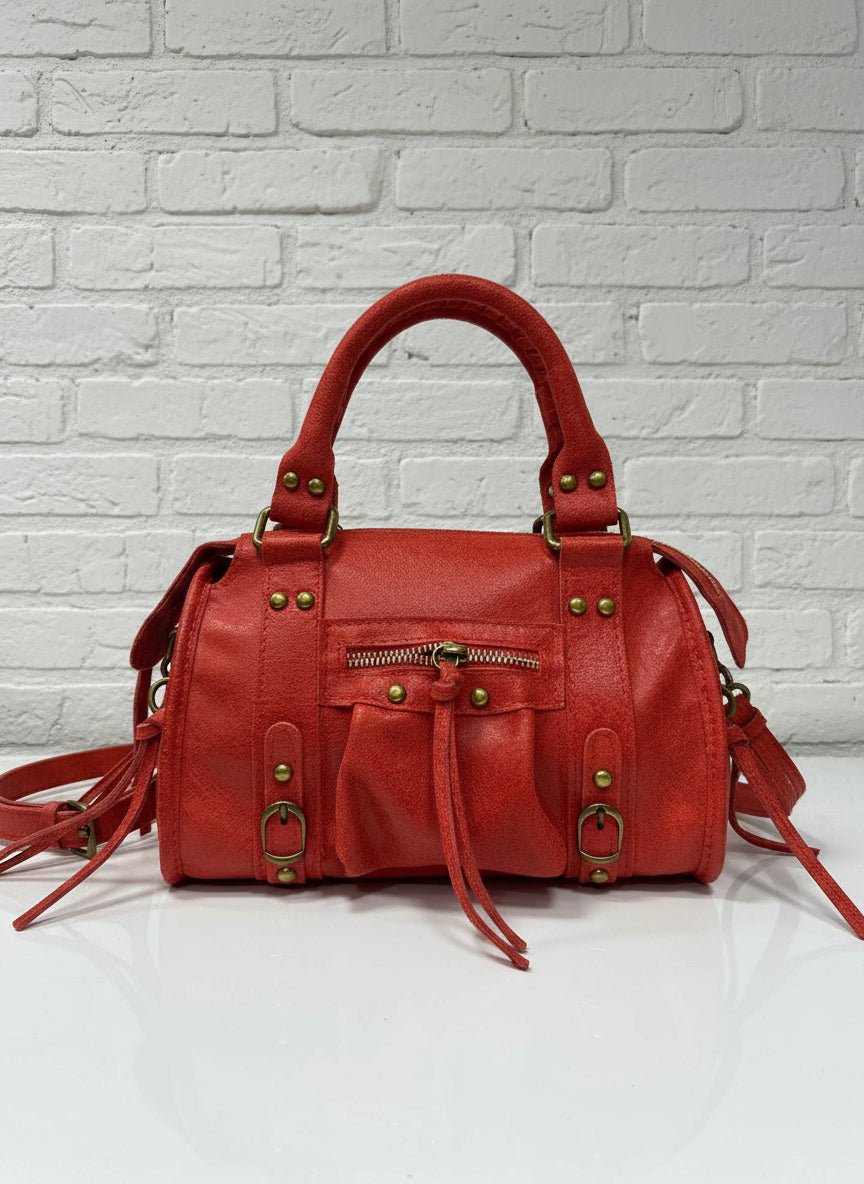 Borsa a spalla City bag vera pelle artigianale italiana - Prima Fila Moda Curvy