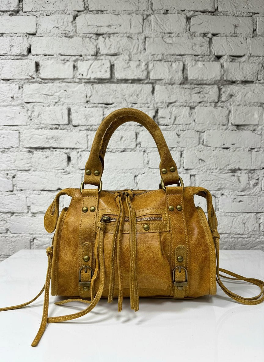 Borsa a spalla City bag vera pelle artigianale italiana - Prima Fila Moda Curvy