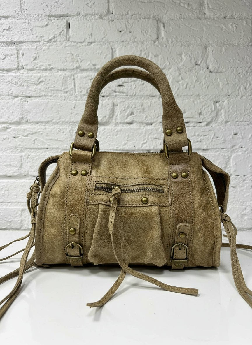 Borsa a spalla City bag vera pelle artigianale italiana - Prima Fila Moda Curvy