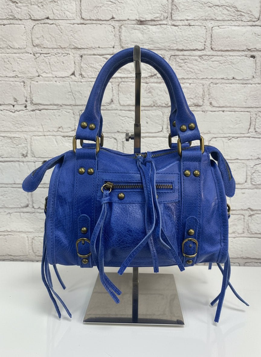 Borsa a spalla City bag vera pelle artigianale italiana - Prima Fila Moda Curvy