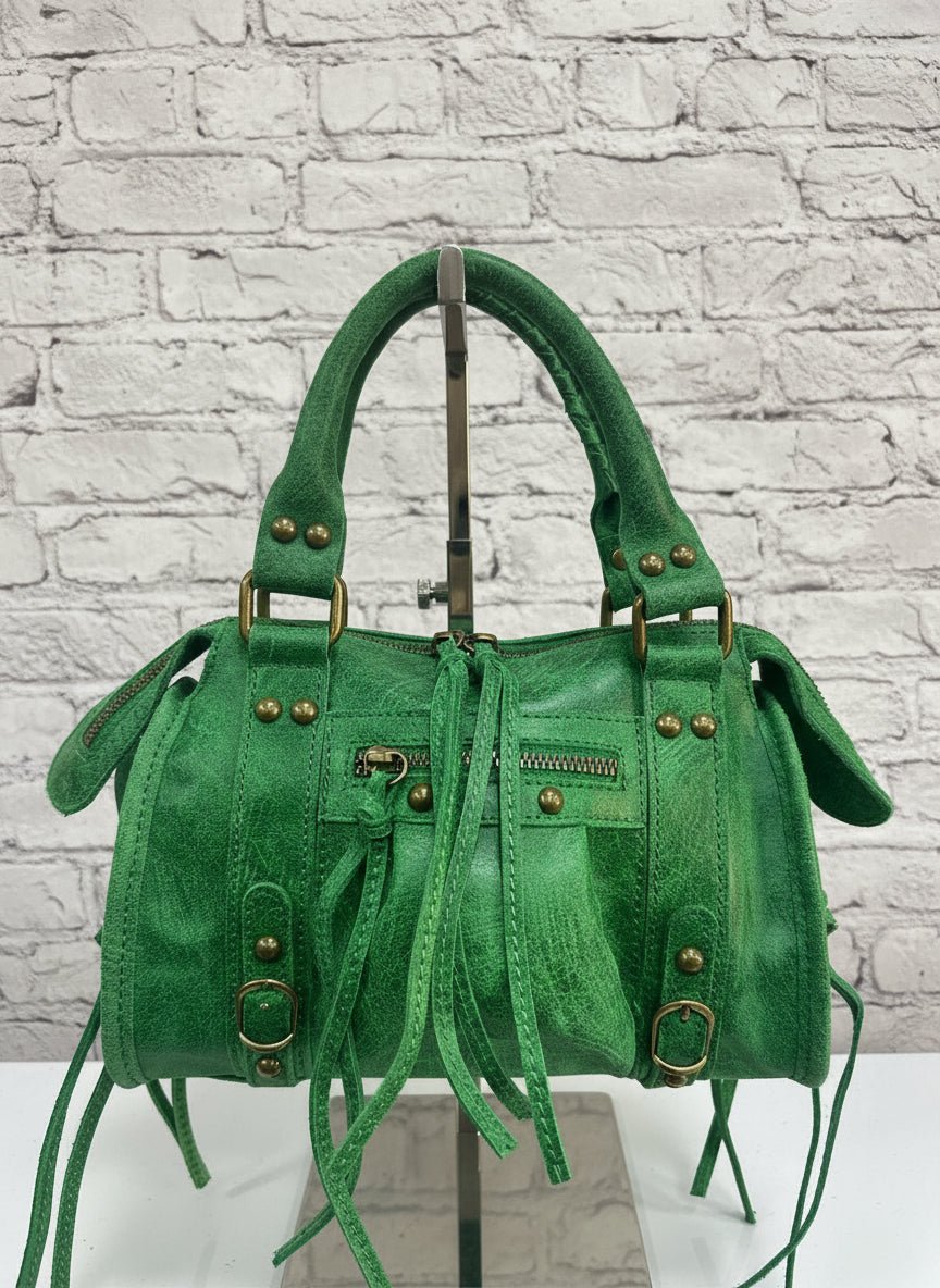 Borsa a spalla City bag vera pelle artigianale italiana - Prima Fila Moda Curvy