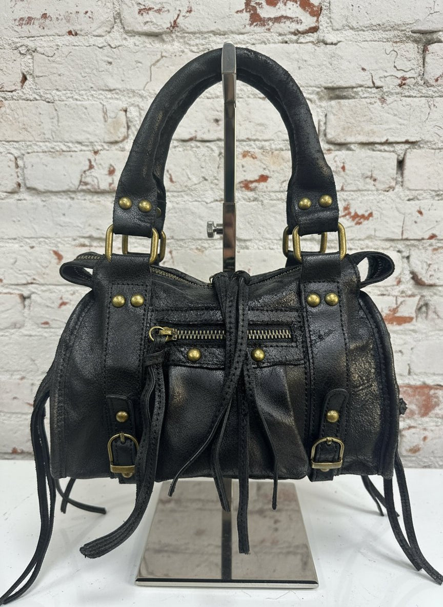 Borsa a spalla City bag vera pelle artigianale italiana - Prima Fila Moda Curvy