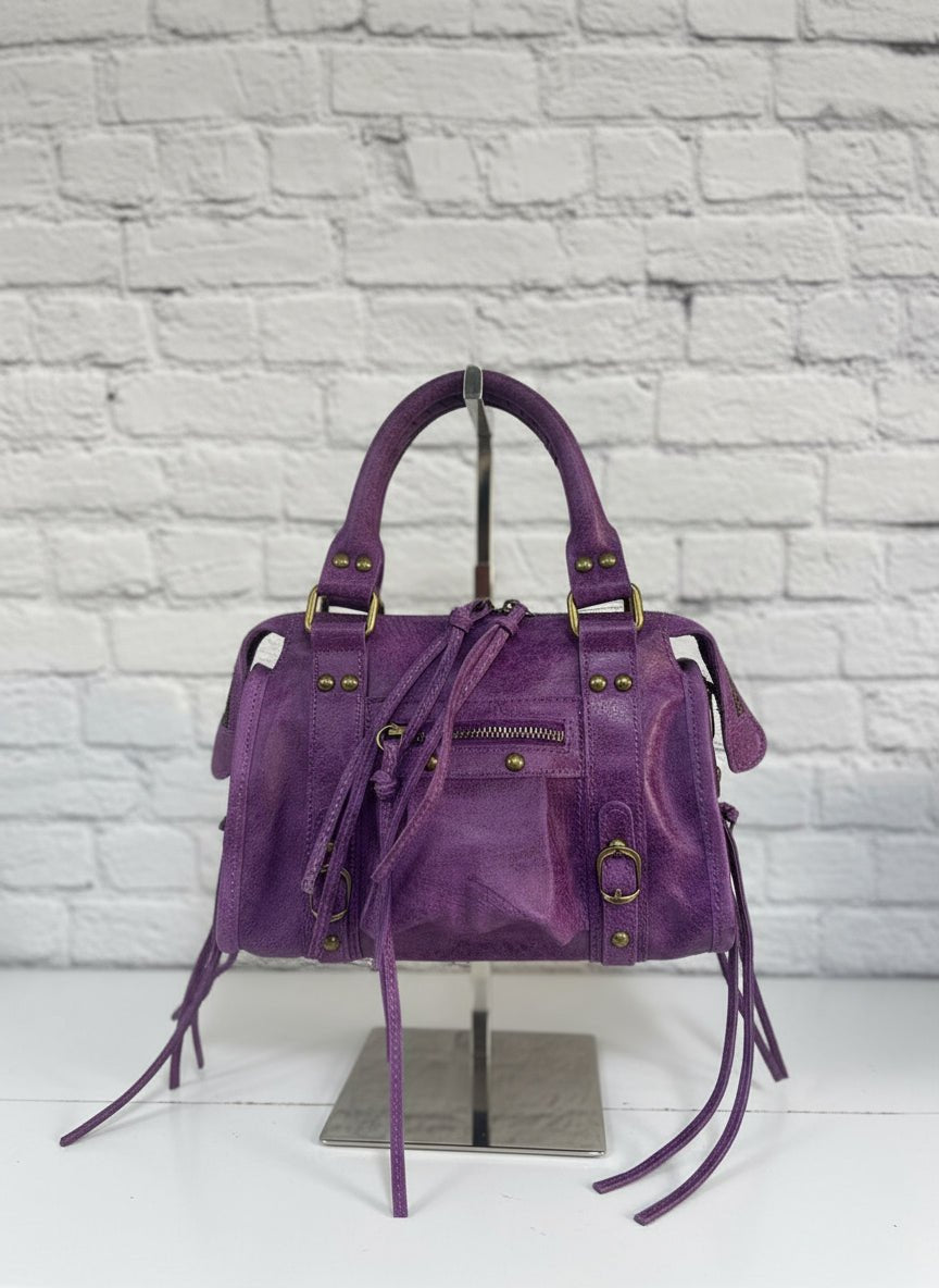 Borsa a spalla City bag vera pelle artigianale italiana - Prima Fila Moda Curvy