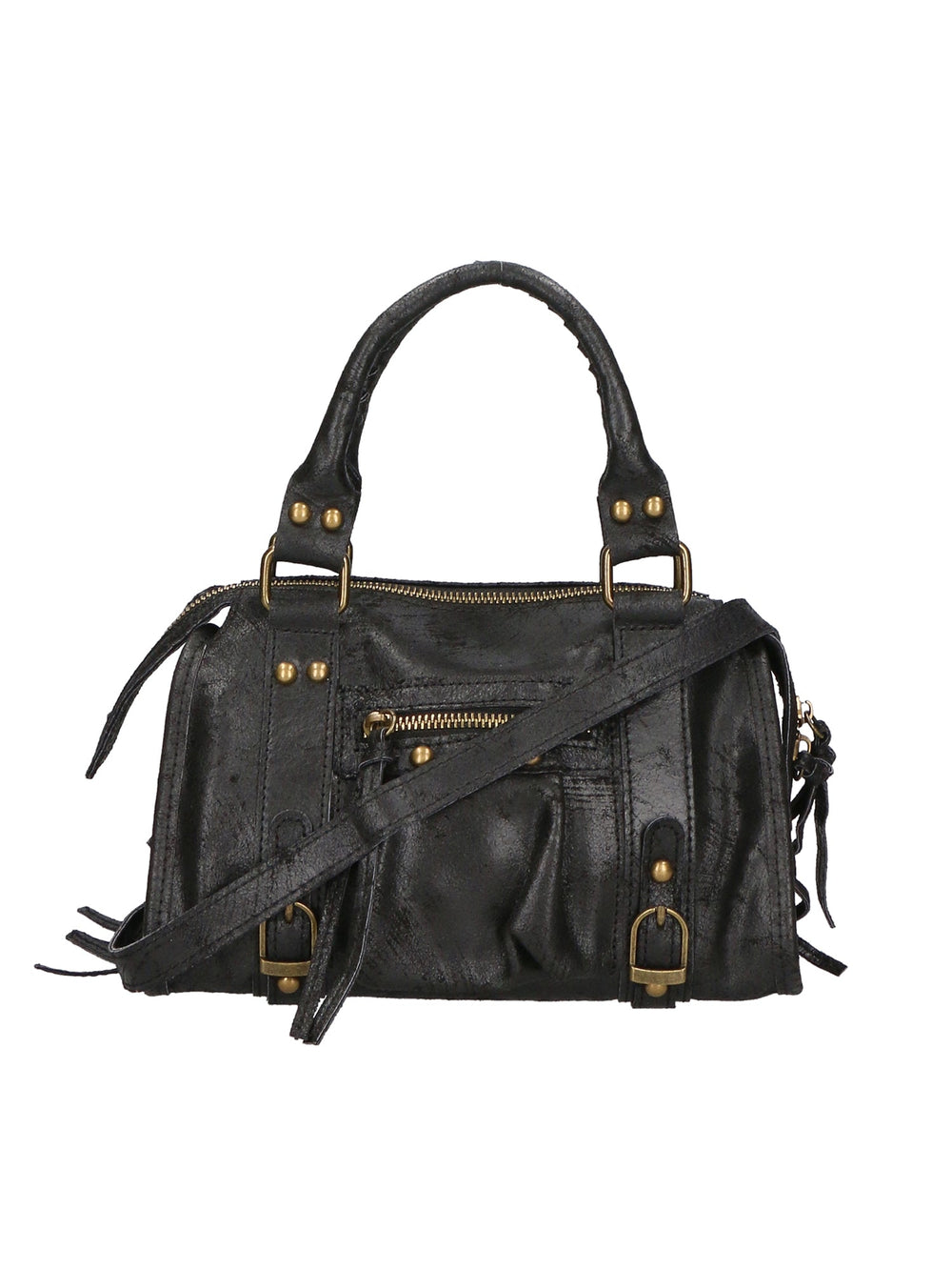 Borsa a spalla City bag vera pelle artigianale italiana