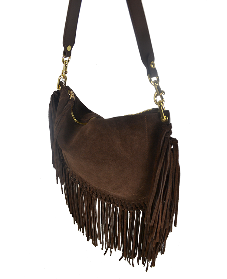 Borsa a spalla frange