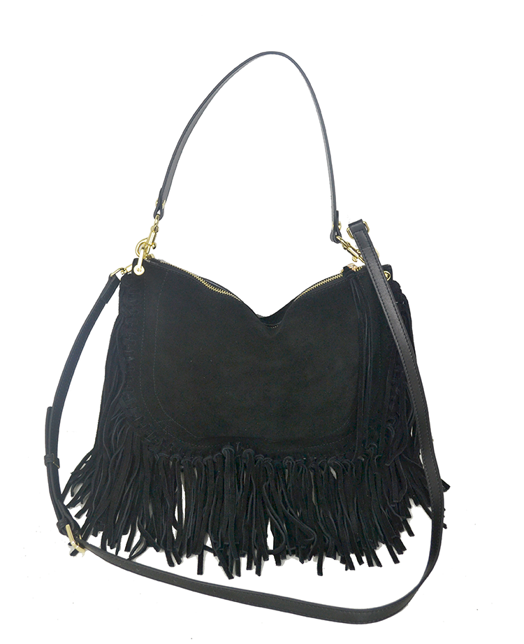 Borsa a spalla frange