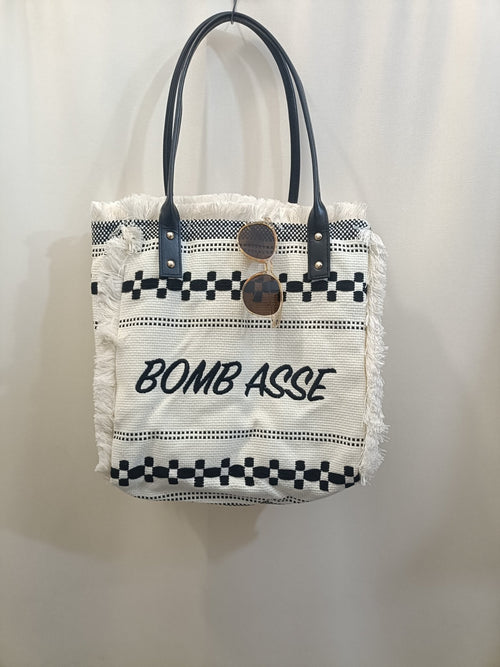 Borsa Bomb Estate con frange e manici in pelle - Prima Fila Moda Curvy