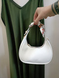 Borsetta bianca con foulard - Prima Fila Moda Curvy