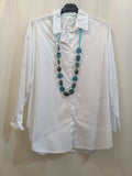 Camicia bianca in cotone taglie comode - Prima Fila Moda Curvy