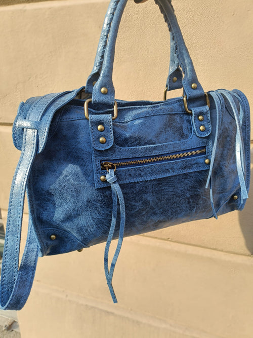 City Bag Emilia vera pelle artigianale - Prima Fila Moda Curvy