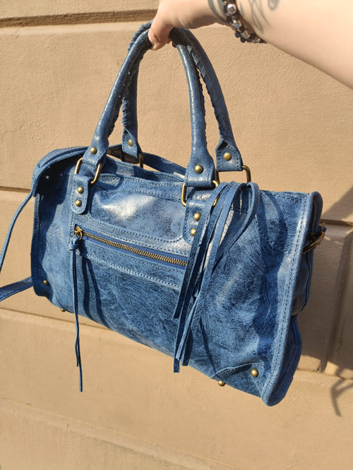 City Bag Emilia vera pelle artigianale - Prima Fila Moda Curvy
