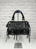 City bag media vera pelle satinata - Prima Fila Moda Curvy