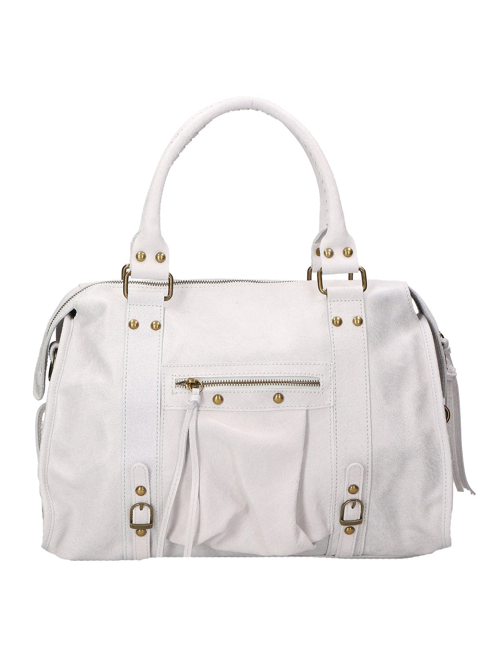 City bag vera pelle effetto sauvage grande