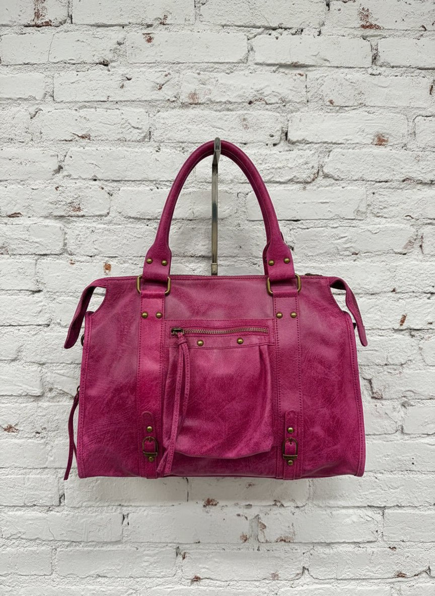 City bag vera pelle effetto sauvage grande - Prima Fila Moda Curvy