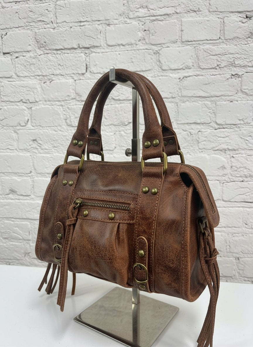 City bag vera pelle effetto sauvage grande - Prima Fila Moda Curvy