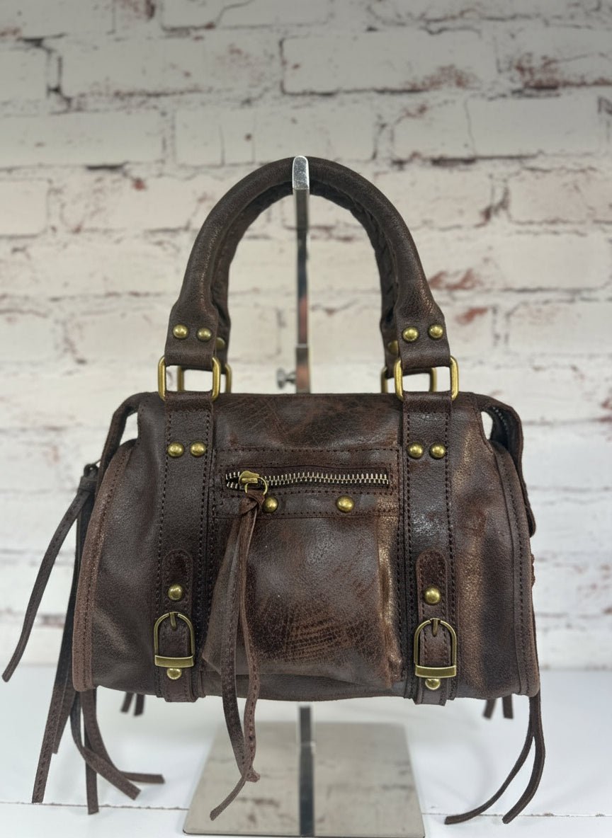 City bag vera pelle effetto sauvage grande - Prima Fila Moda Curvy