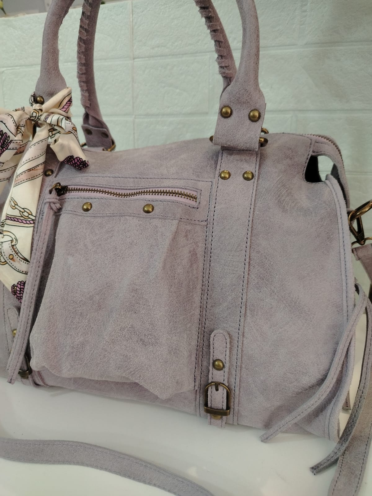 Borsa Modello City Bag Grande Vera Pelle artigianale - Made in Italy