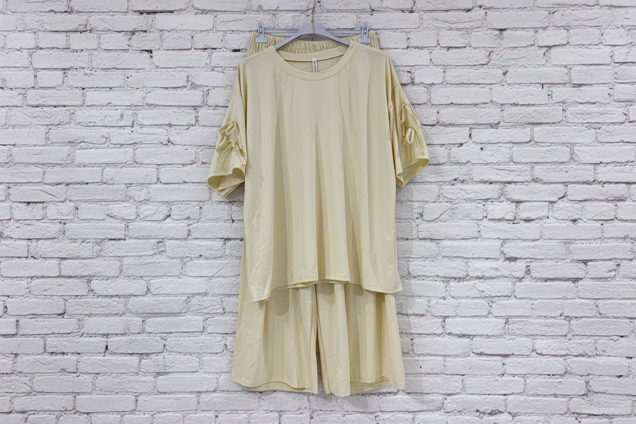 Completo laccetti t-shirt pantalone curvy - Prima Fila Moda Curvy