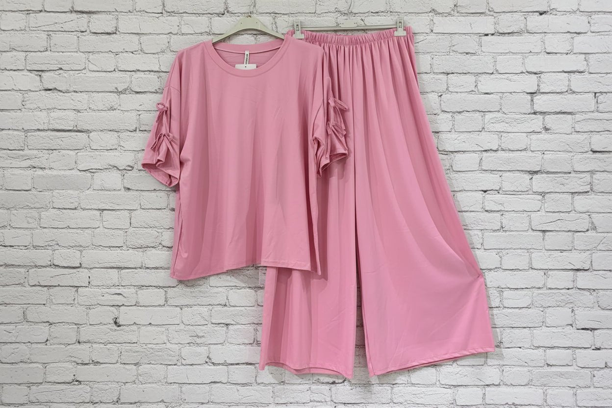 Completo laccetti t-shirt pantalone curvy - Prima Fila Moda Curvy
