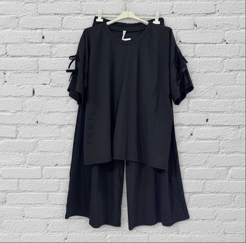 Completo laccetti t-shirt pantalone curvy - Prima Fila Moda Curvy