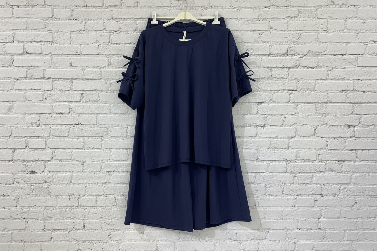 Completo laccetti t-shirt pantalone curvy - Prima Fila Moda Curvy